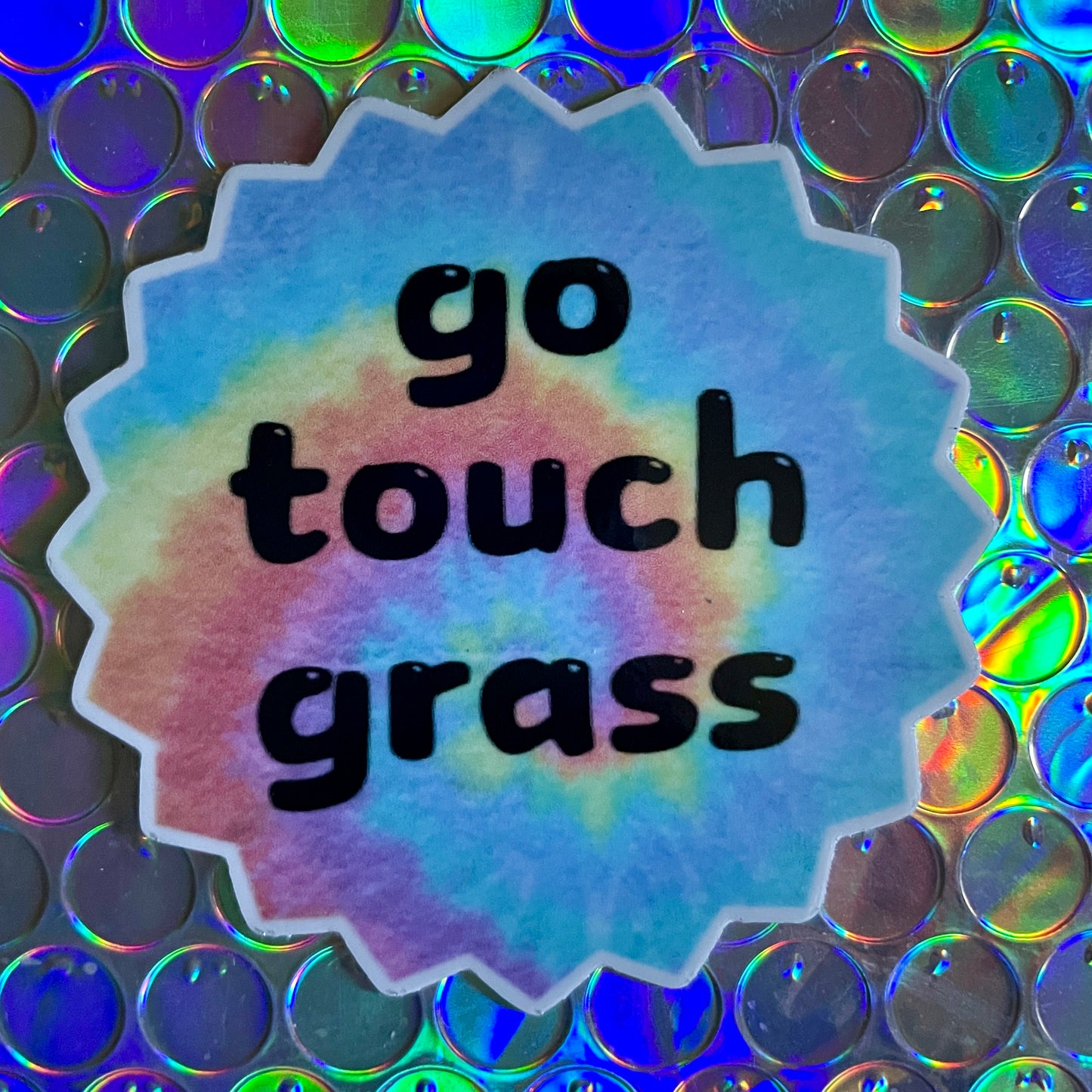"Go Touch Grass" Sticker - Syzygy.Boston
